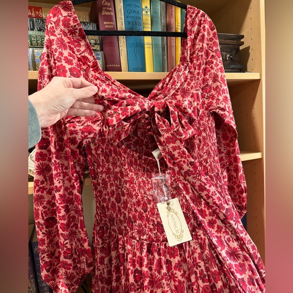 NWT Joyfolie Lorna Impact Dress in Red Floral - Picture 6 of 10